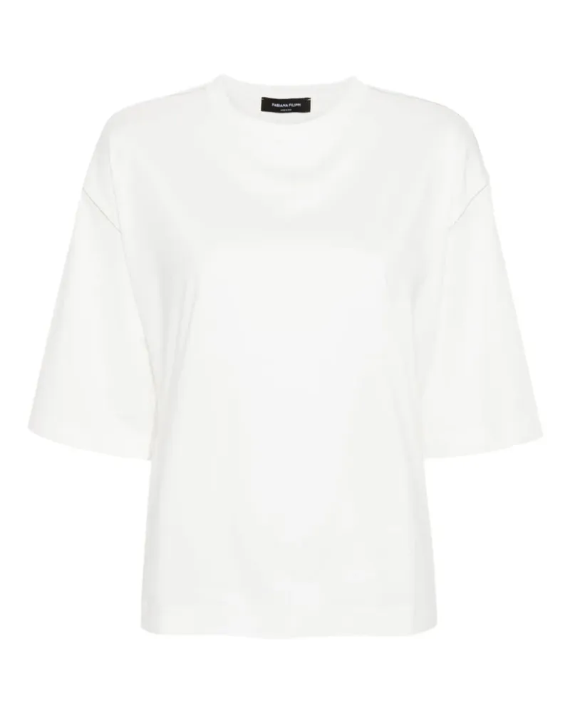 Fabiana Filippi crew-neck T-shirt - Weiß Weiß