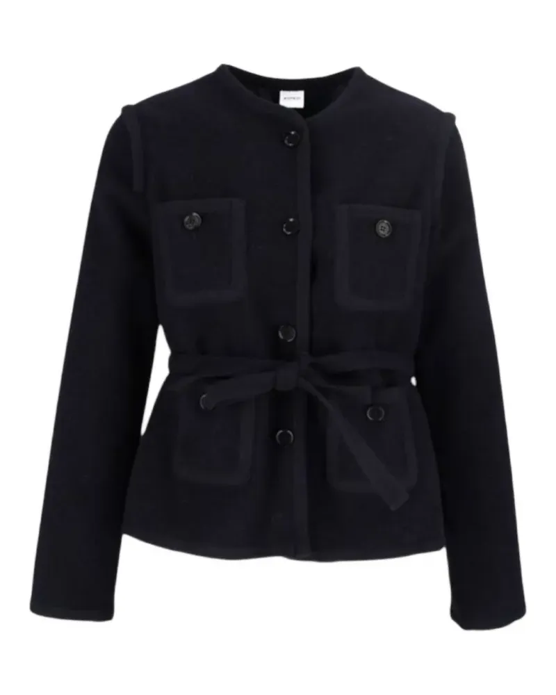 ASPESI belted button-up jacket - Blau Blau