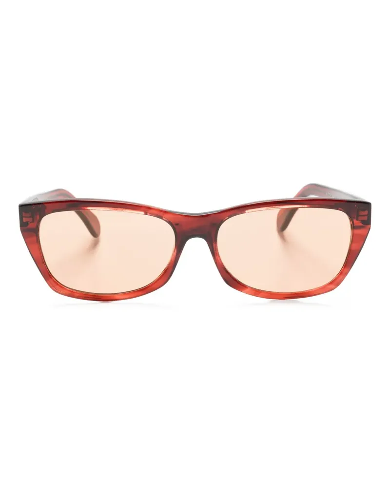 Our Legacy Sonnenbrille mit eckigem Gestell - Rot Rot