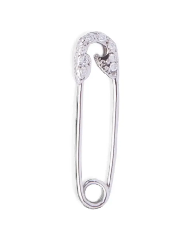 Ileana Makri Brosche mit Kristallen - Silber Silber