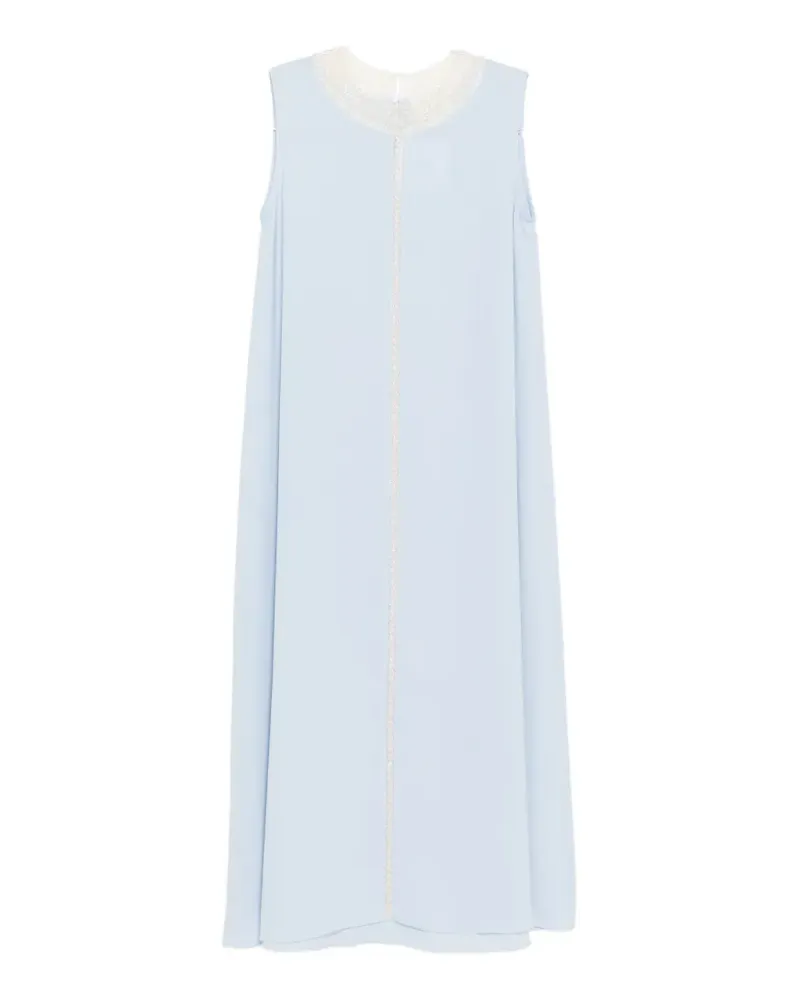SHATHA ESSA bead-embellished maxi dress - Blau Blau