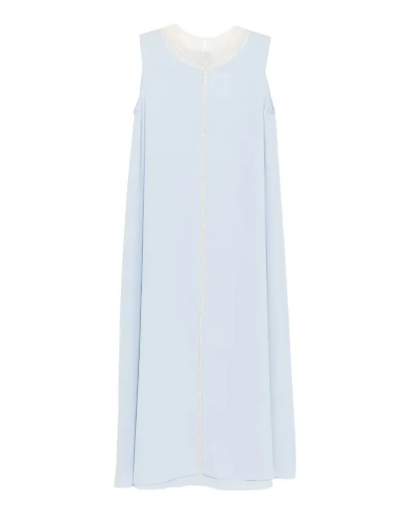 SHATHA ESSA Maxikleid mit Perlen - Blau Blau