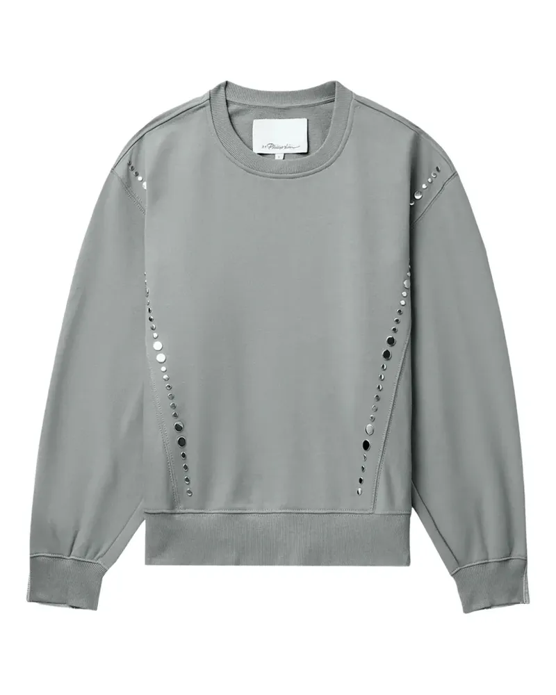 3.1 phillip lim Sweatshirt mit Nieten - Grau Grau