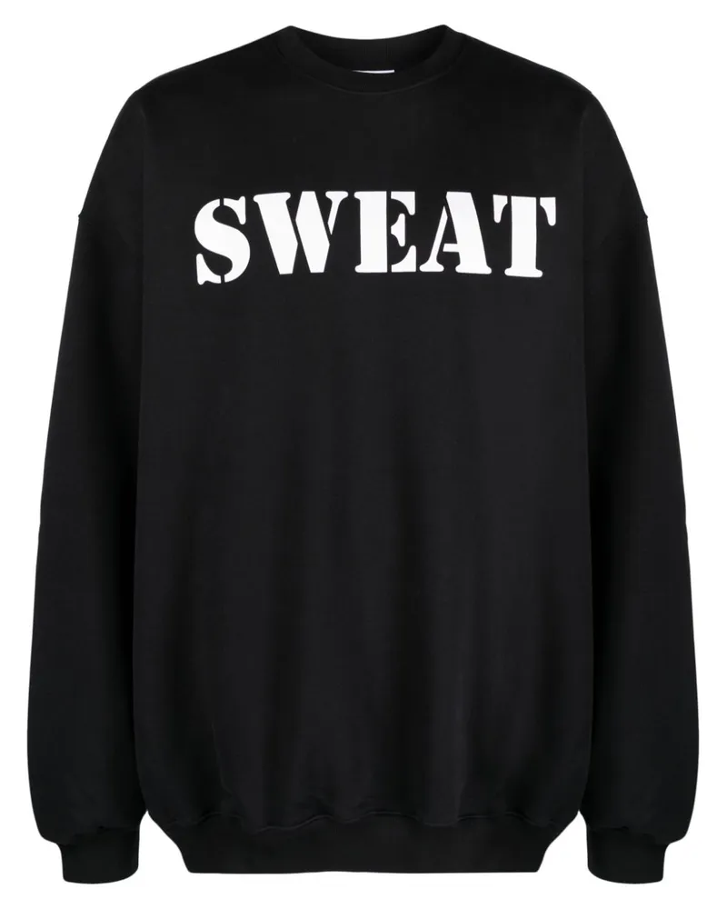 VETEMENTS Sweat Sweatshirt Schwarz