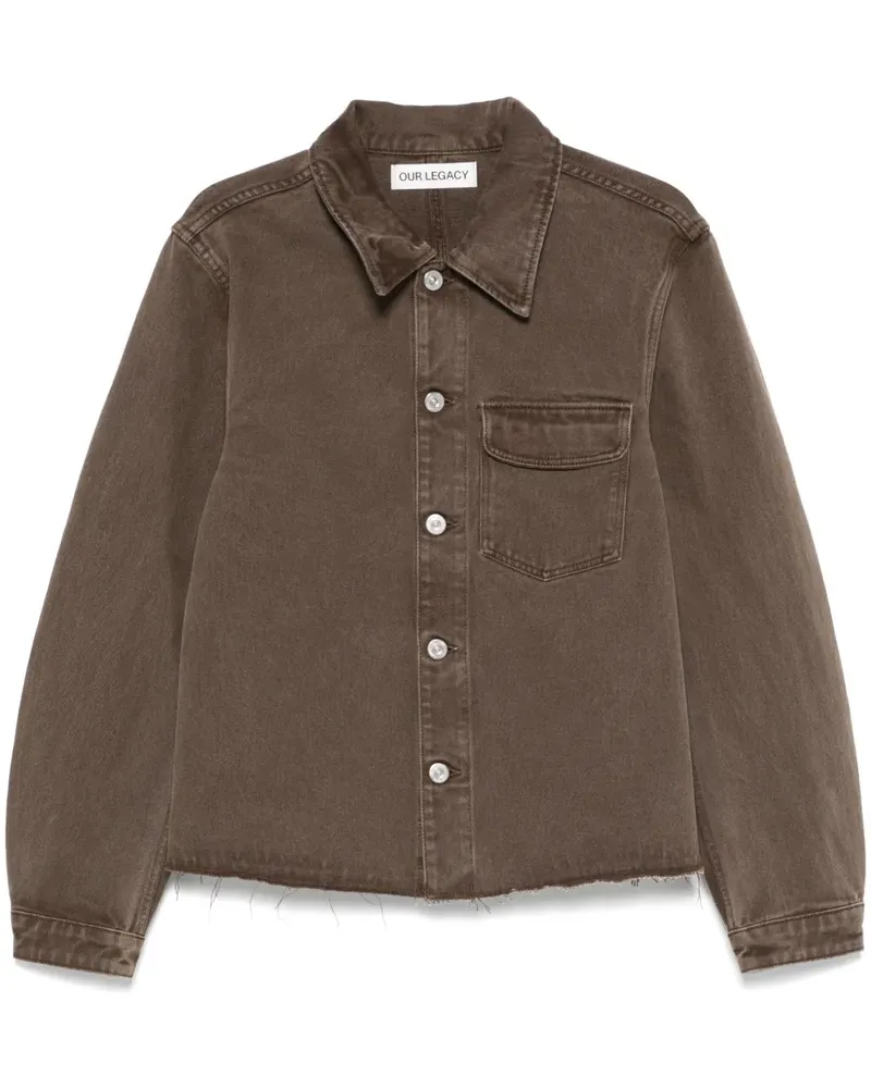 Our Legacy Cut Rebirth Jacke - Braun Braun