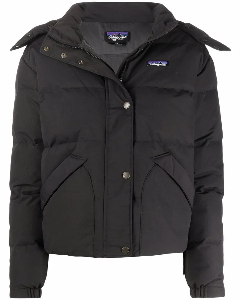 Patagonia Jacke mit Logo - Schwarz Schwarz