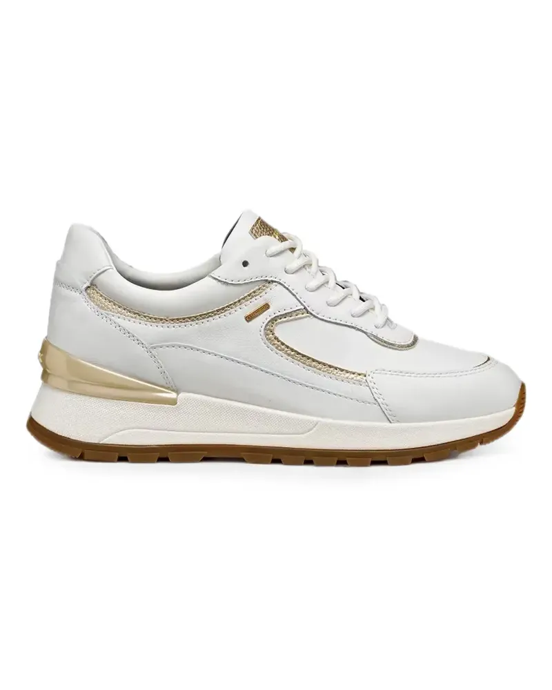 Geox Desya Abx Sneakers mit Metallic-Besatz - Weiß Weiß