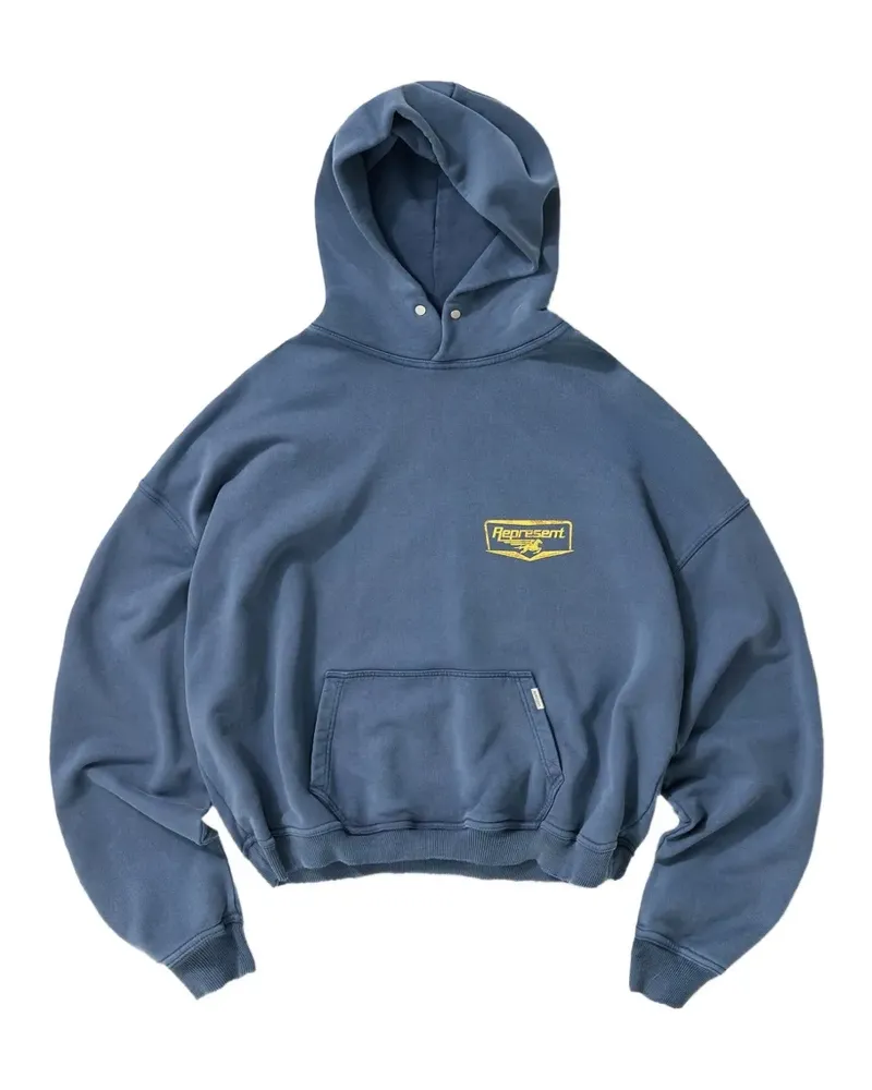 REPRESENT Hoodie mit grafischem Print - Blau Blau