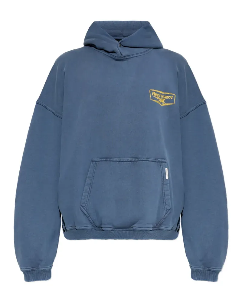 REPRESENT Hoodie mit grafischem Print - Blau Blau