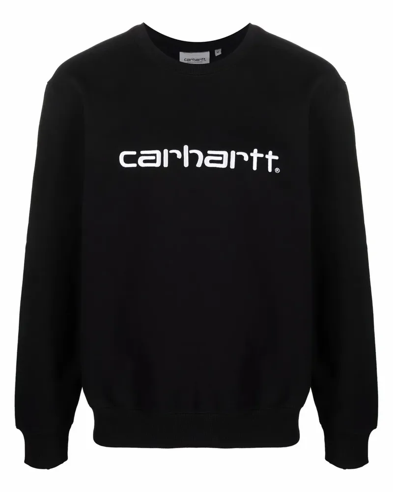 Carhartt WIP Sweatshirt mit Logo-Stickerei - Schwarz Schwarz