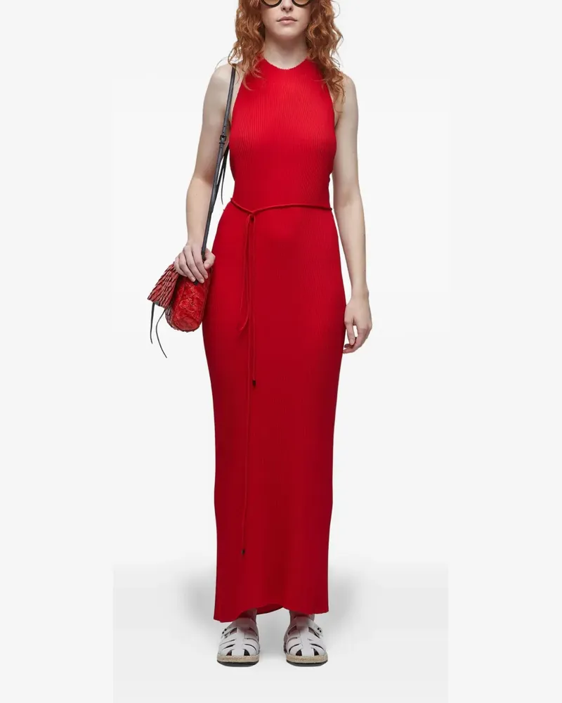 Osklen Plissiertes Neckholder-Kleid - Rot Rot