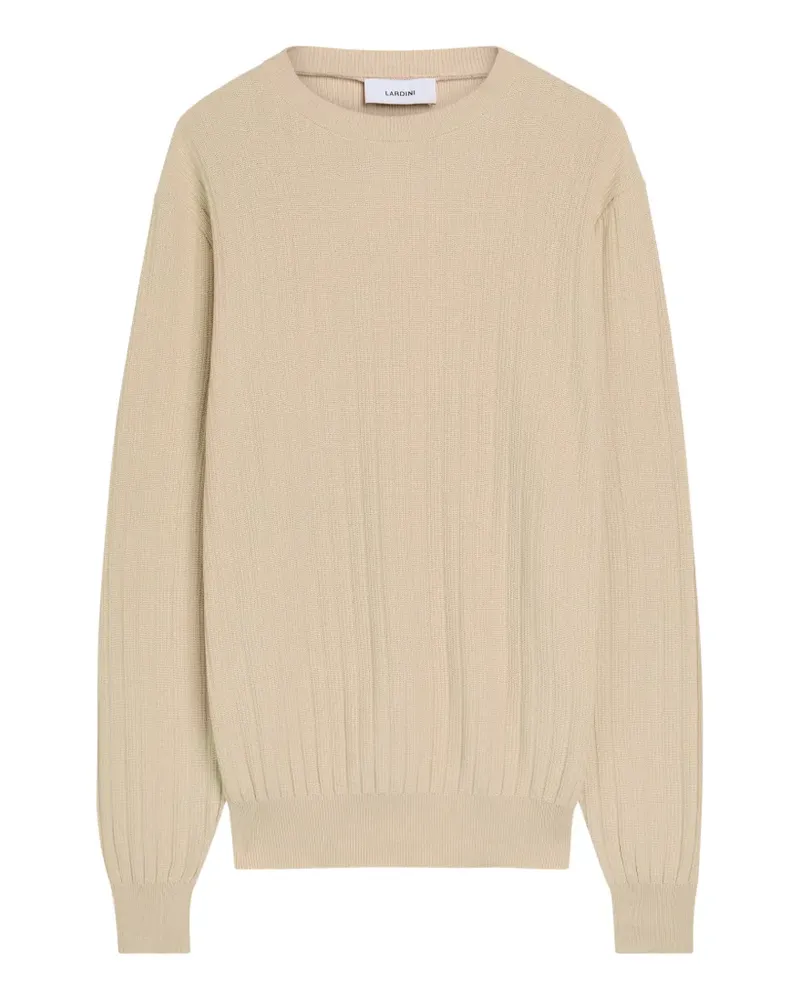 LARDINI Gerippter Pullover - Nude Nude