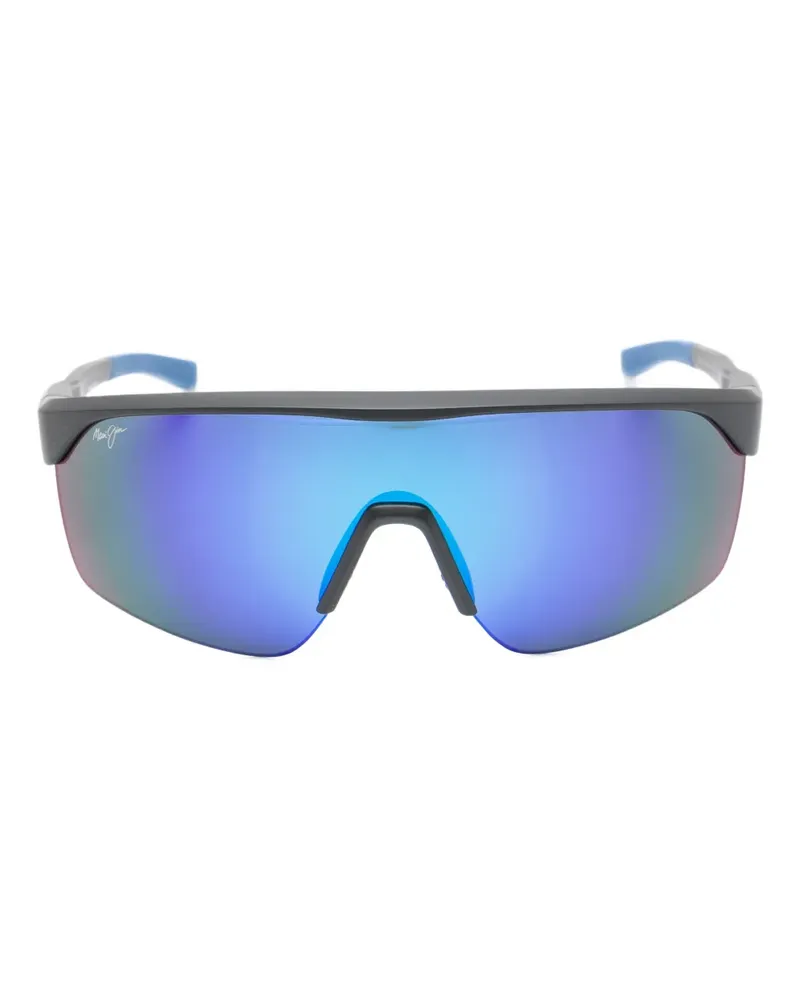 Maui Jim Paluna Sonnenbrille mit eckigem Gestell - Schwarz Schwarz