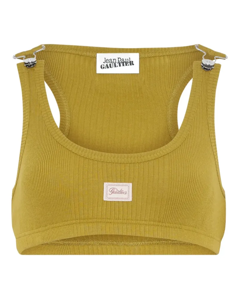 Jean Paul Gaultier BH mit geripptem Patch - Gelb Gelb