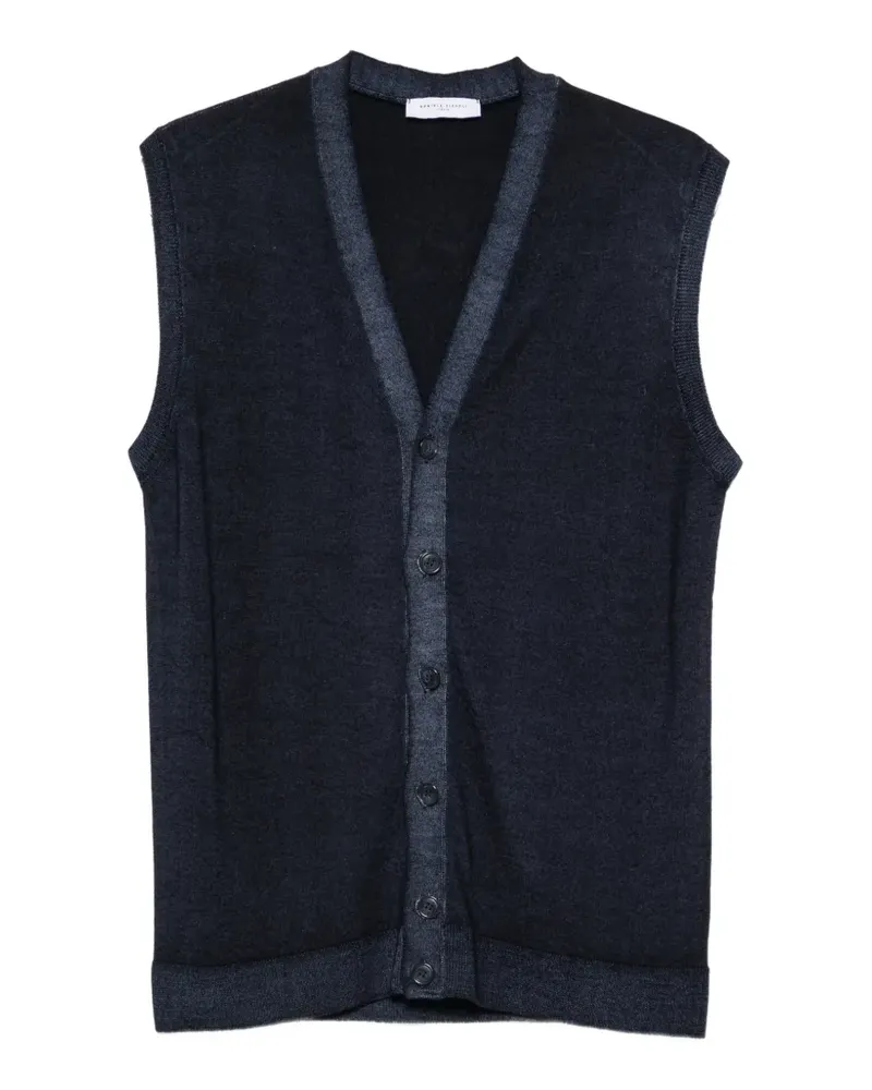Daniele Fiesoli V-neck button-up vest - Blau Blau