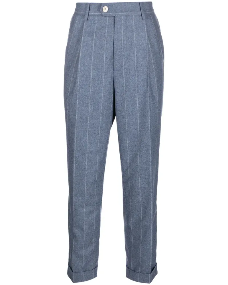 Brunello Cucinelli Klassische Bundfaltenhose - Blau Blau