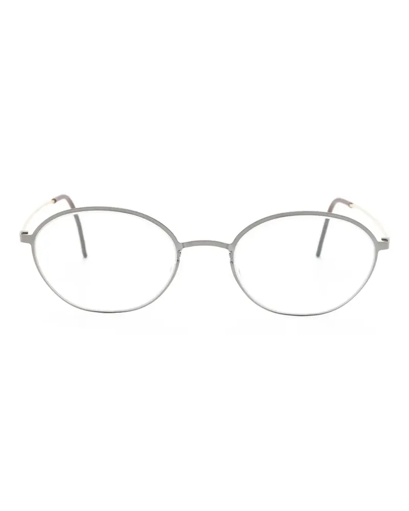 Lindberg Blok 4252 Brille mit rundem Gestell - Grau Grau