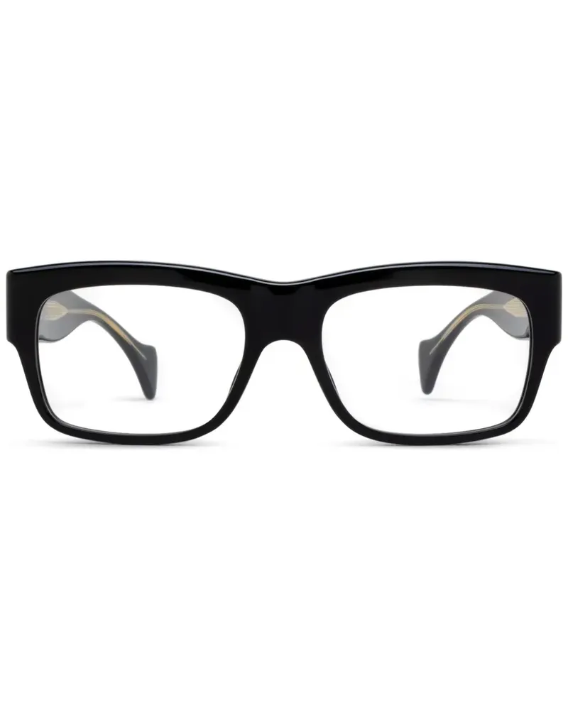 Gucci Brille mit Logo-Print - Schwarz Schwarz