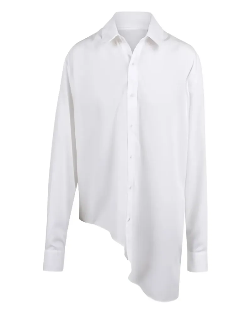 SSHEENA asymmetric-hem shirt - Weiß Weiß