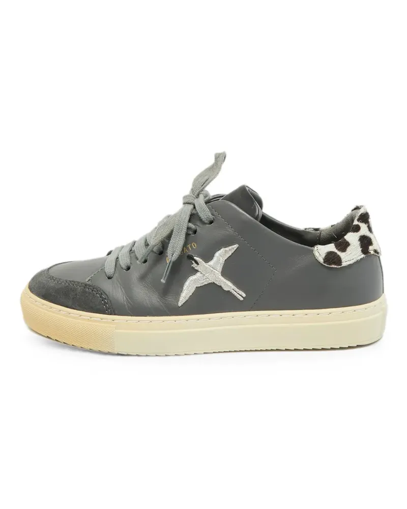 Axel Arigato Clean 90 leopard-print lace-up sneakers - Grau Grau