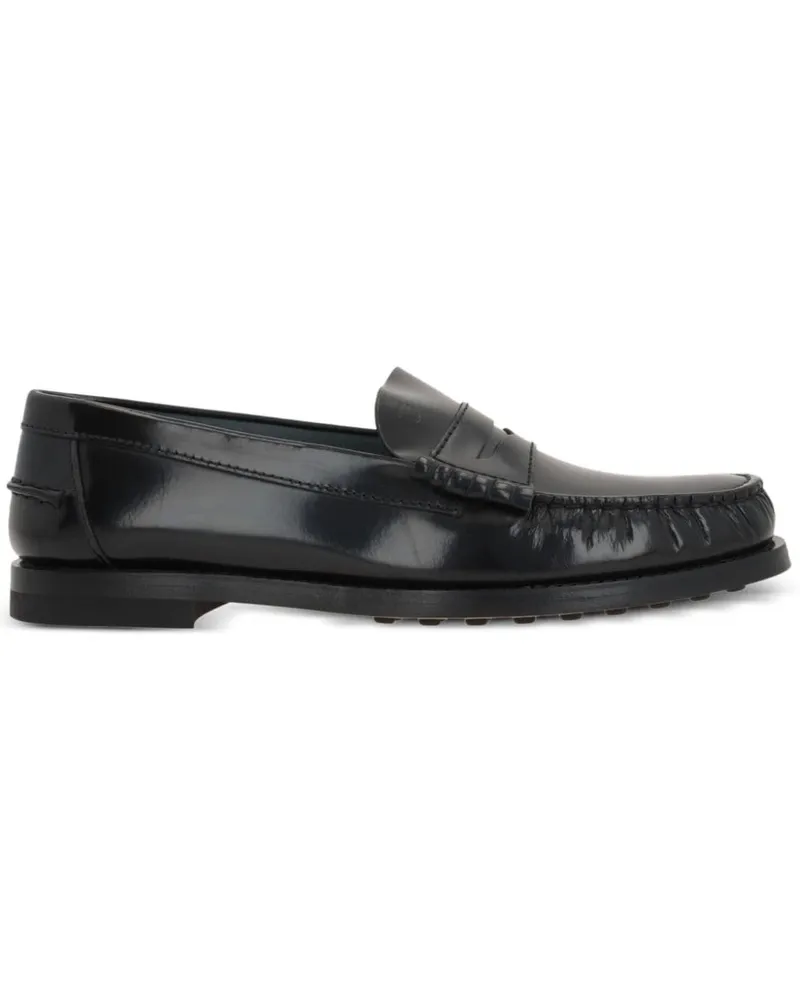 TOD'S Penny-Loafer aus Leder - Schwarz Schwarz