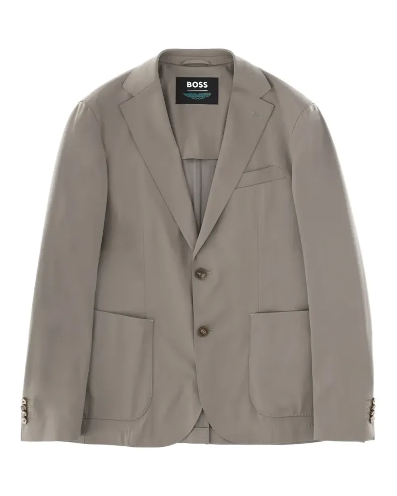 HUGO BOSS button leather jacket - Nude Nude