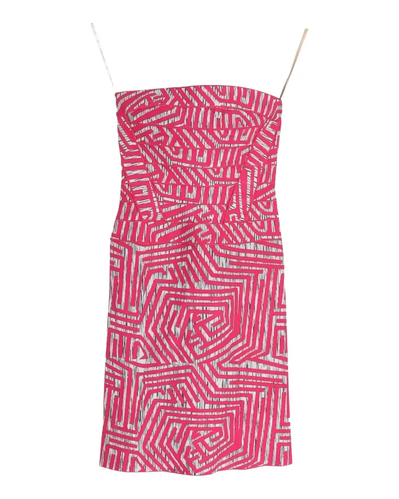 Hervé Léger printed mini dress - Rosa Rosa