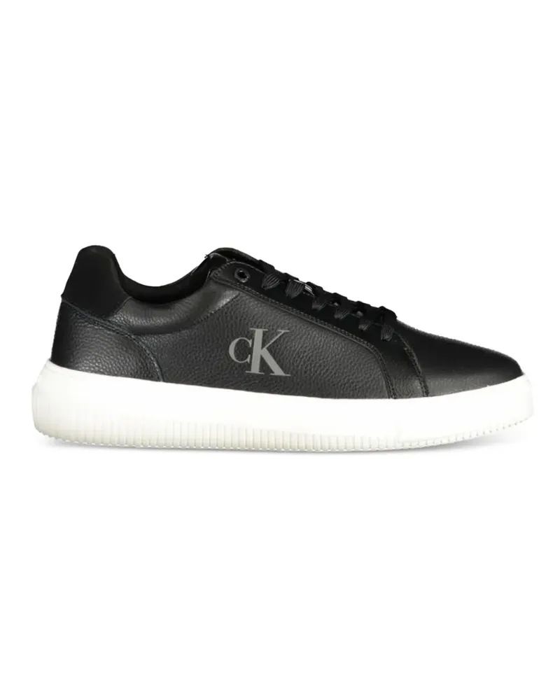 Calvin Klein logo-embossed sneakers - Schwarz Schwarz