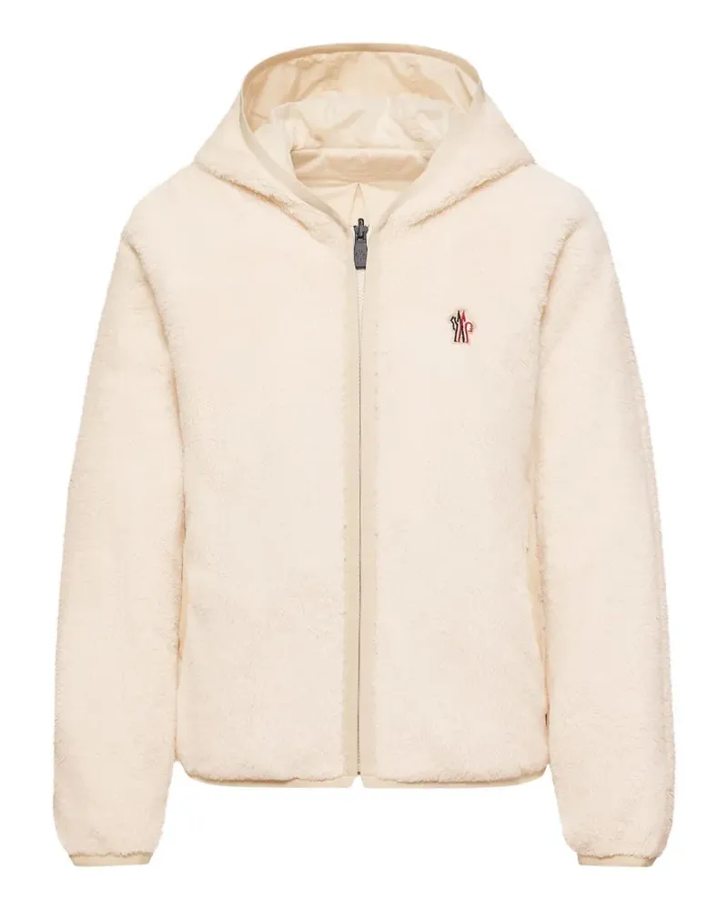 Moncler Reversible Polartec hooded zip-up jacket - Nude Nude