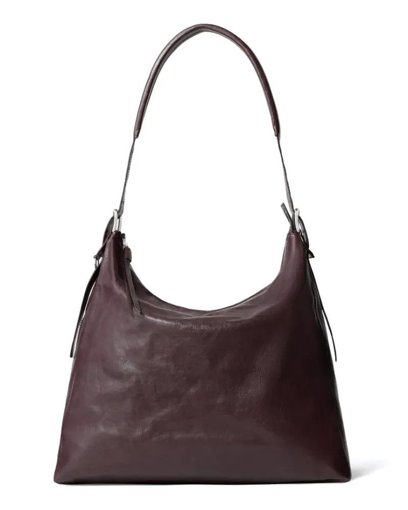 Christophe Lemaire Schultertasche mit Gürtel - Violett Violett