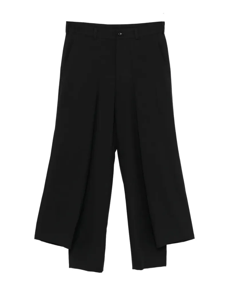 Comme des Garçons Anzughose im Layering-Look - Schwarz Schwarz