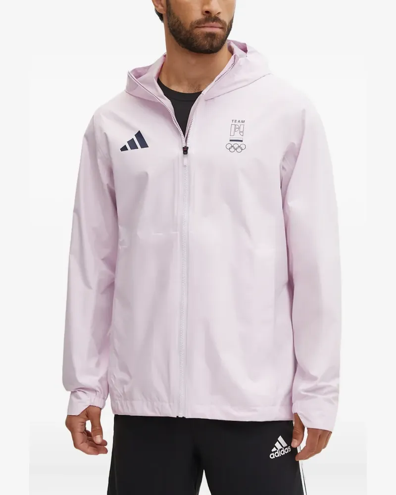 adidas Kapuzenjacke mit Kragen - Rosa Rosa
