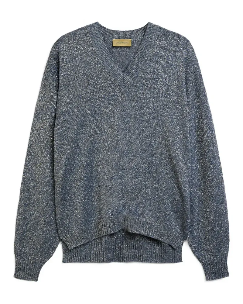 Momoni Pullover mit V-Ausschnitt - Blau Blau