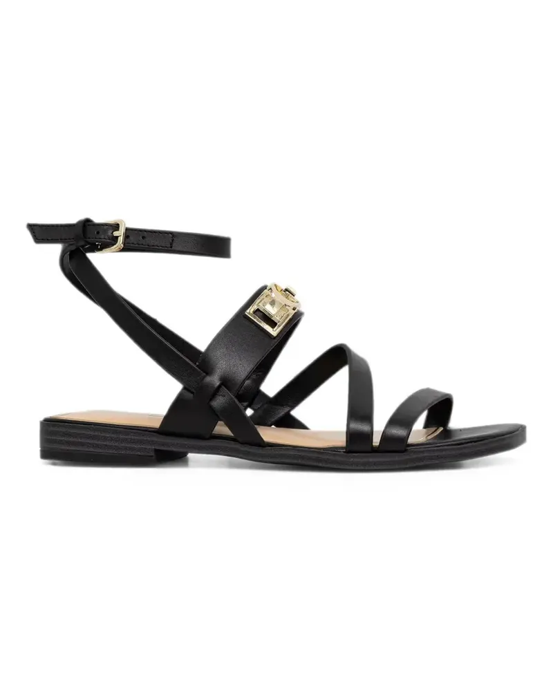 Guess Rula logo-plaque strappy sandals - Schwarz Schwarz