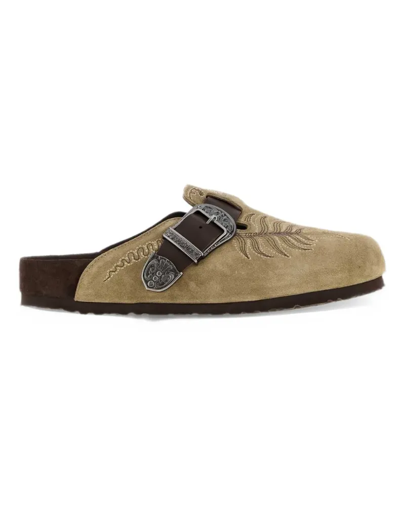 Birkenstock Etro Boston Mules - Nude Nude