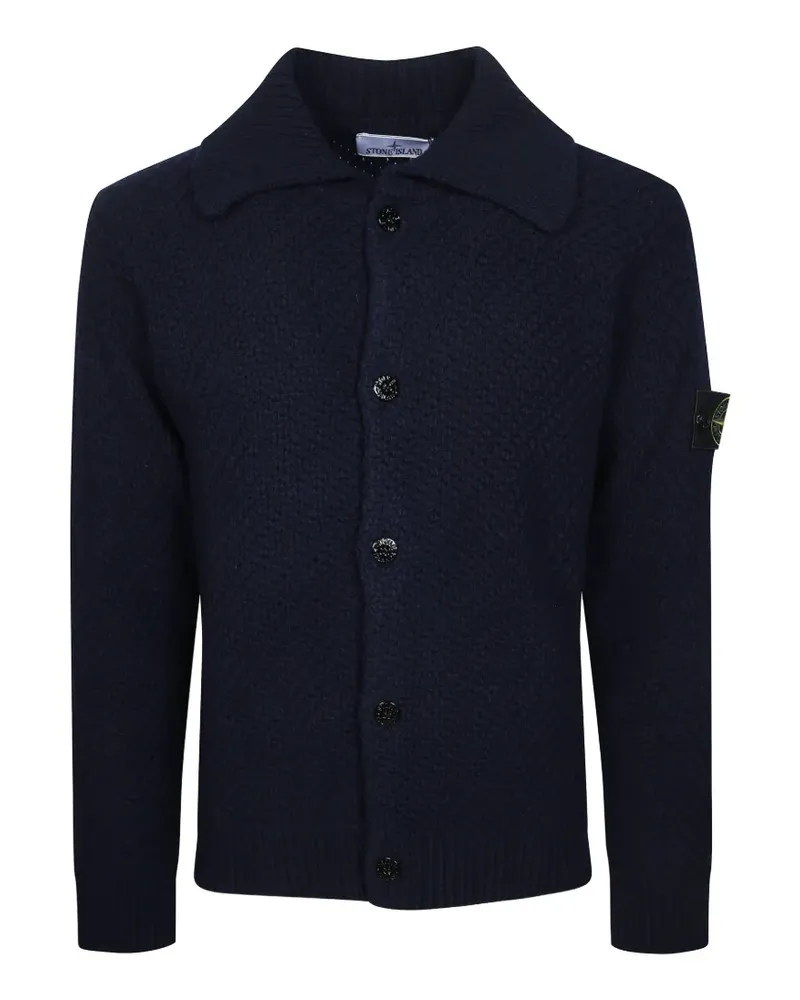 Stone Island 5100056 Pullover aus Lammwolle - Blau Blau