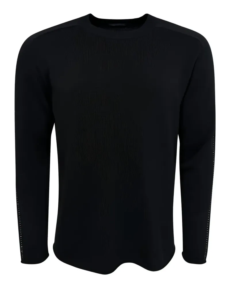 TRANSIT textured long-sleeve sweater - Schwarz Schwarz