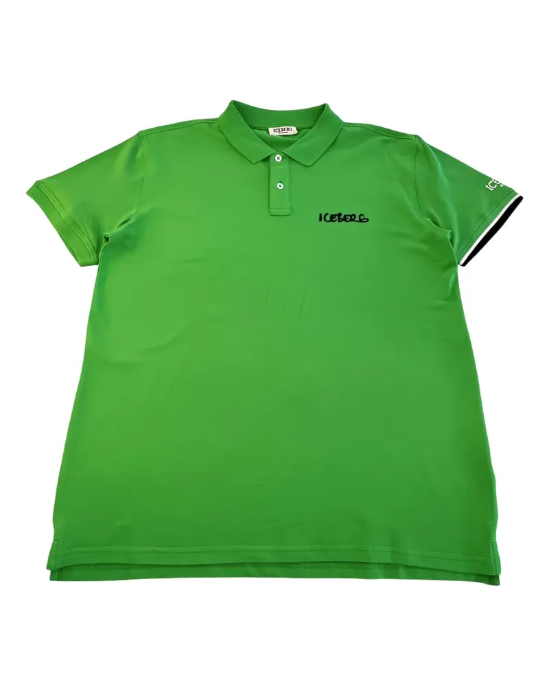 Iceberg Poloshirt mit Logo-Print - Grün Grün