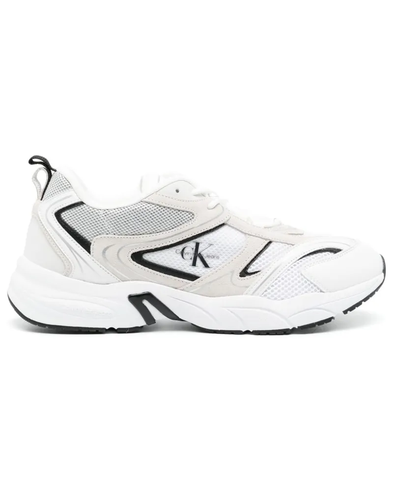 Calvin Klein Su-Mesh Sneakers mit Einsätzen - Weiß Weiß