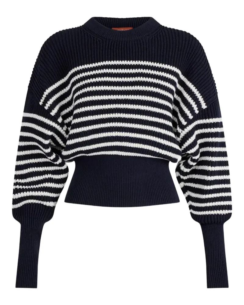 Altuzarra stripe-pattern crew-neck sweater - Schwarz Schwarz