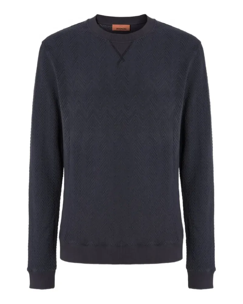 Missoni Sweatshirt mit Rundhalsausschnitt - Blau Blau