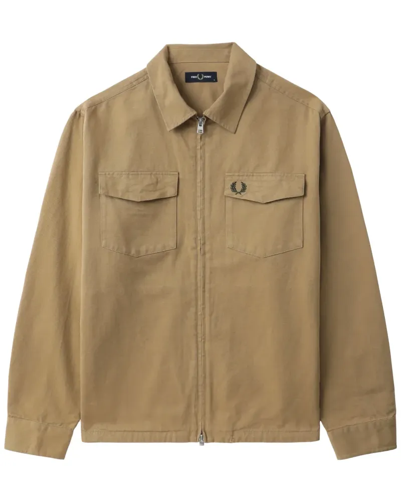 Fred Perry Jacke aus Baumwolle - Nude Nude