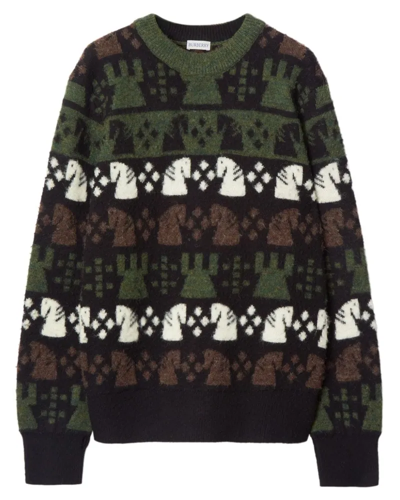 Burberry Chess Pullover - Schwarz Schwarz