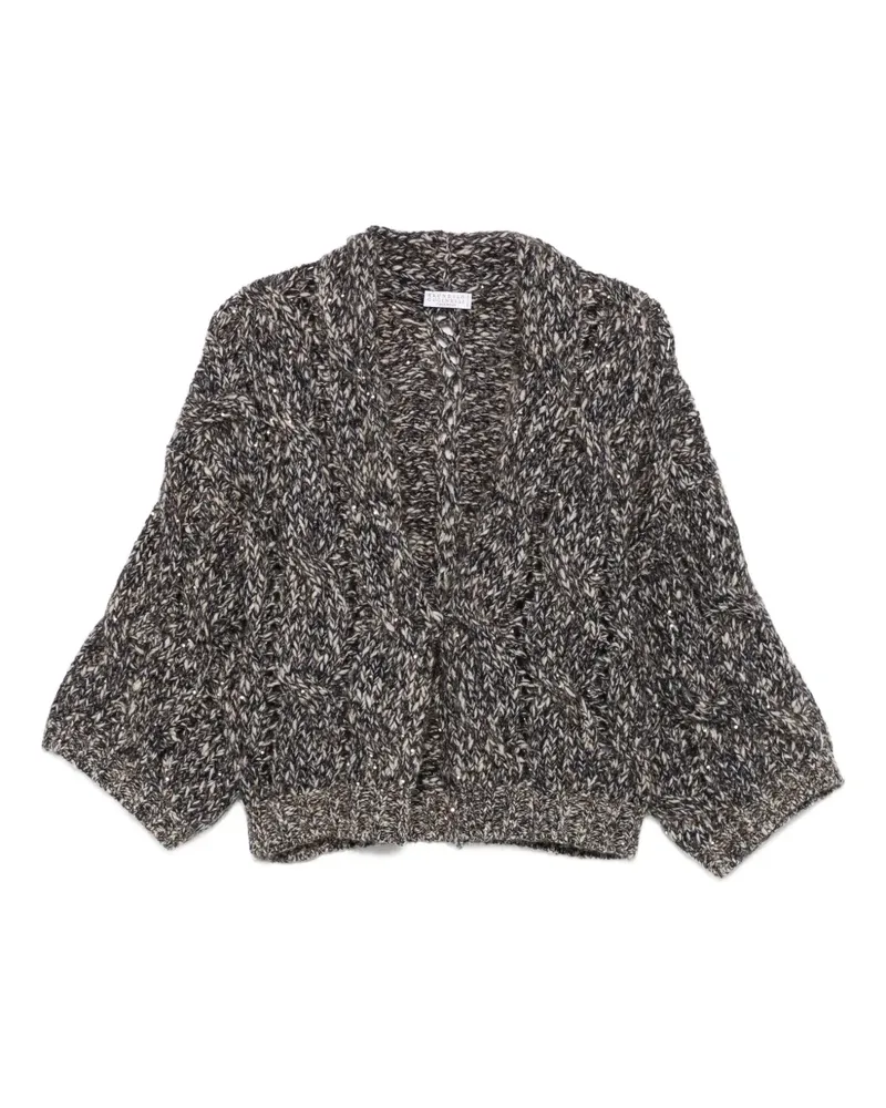 Brunello Cucinelli Cardigan mit Twist-Detail - Blau Blau