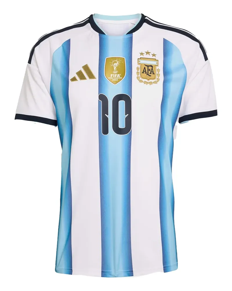 adidas Gestreiftes Argentina 2026 T-Shirt - Weiß Weiß