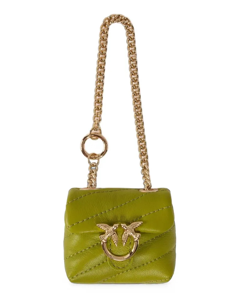 Pinko Nano Love Puff-Tasche aus Nappaleder - Grün Grün