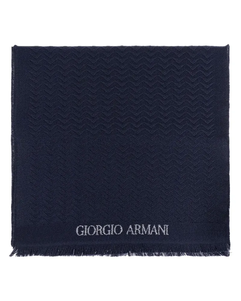 Giorgio Armani Klassischer Schal - Blau Blau