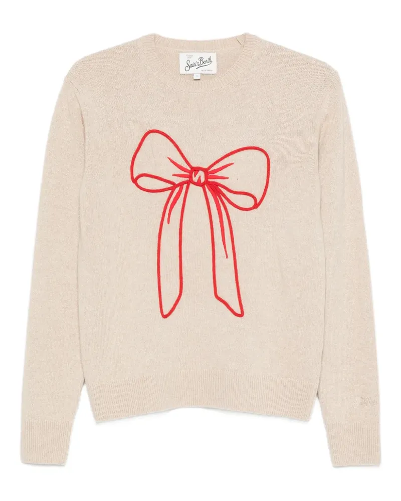 MC2 Saint Barth New Queen Pullover mit Schleifendetail - Nude Nude