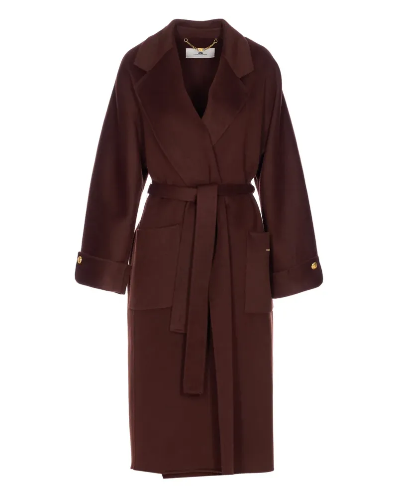 Elisabetta Franchi Trenchcoat aus Wolle - Braun Braun