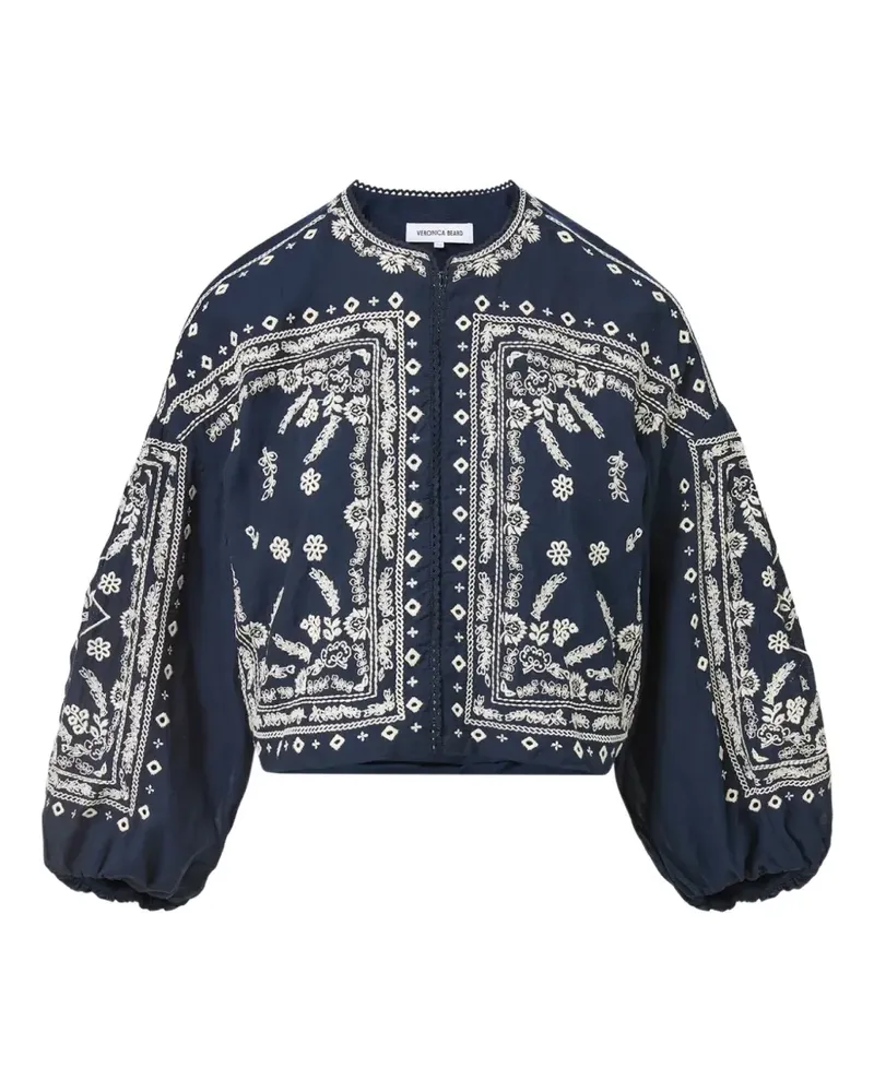 Veronica Beard Drake Jacke mit Stickerei - Blau Blau